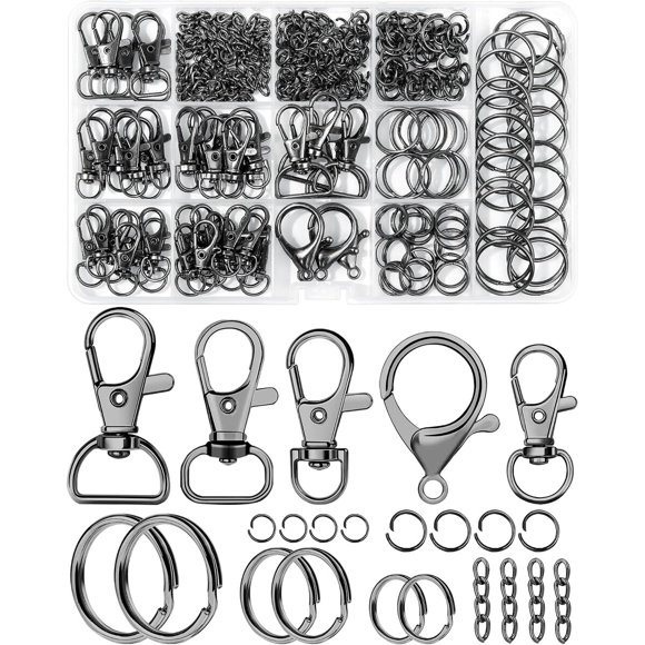 Kit llaveros FIVEIZERO 325 piezas aleación de zinc mosquetones