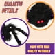 thumbnail image 4 of Araña decorativa para Halloween, araña gigante de Halloween de 59 pulgadas, arañas Cacampanaoy falsas y aterradoras para decoración de Halloween en puertas, exteriores y patios, decoración espeluznant, 4 of 7