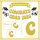thumbnail image 2 of Banner KEWUFD felicita a Grad 2026 Gold Glitter Class of 2026, 2 of 8