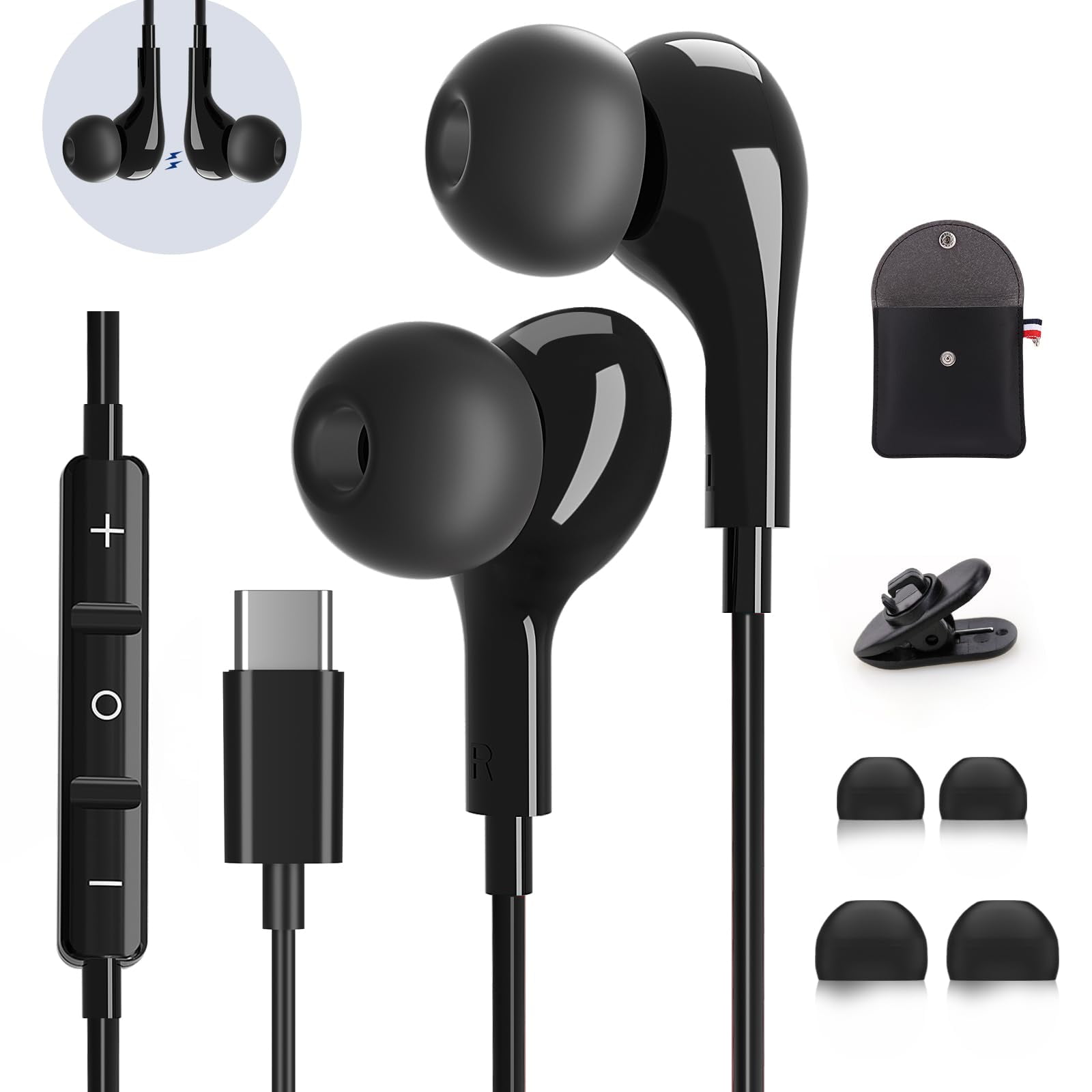 Auriculares Usb C Ailzpxx Para Samsung Galaxy S24 S23 Ultra
