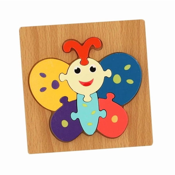 Puzzle Rompecabeza De Madera Encaje Didactico 15x15cm Niños