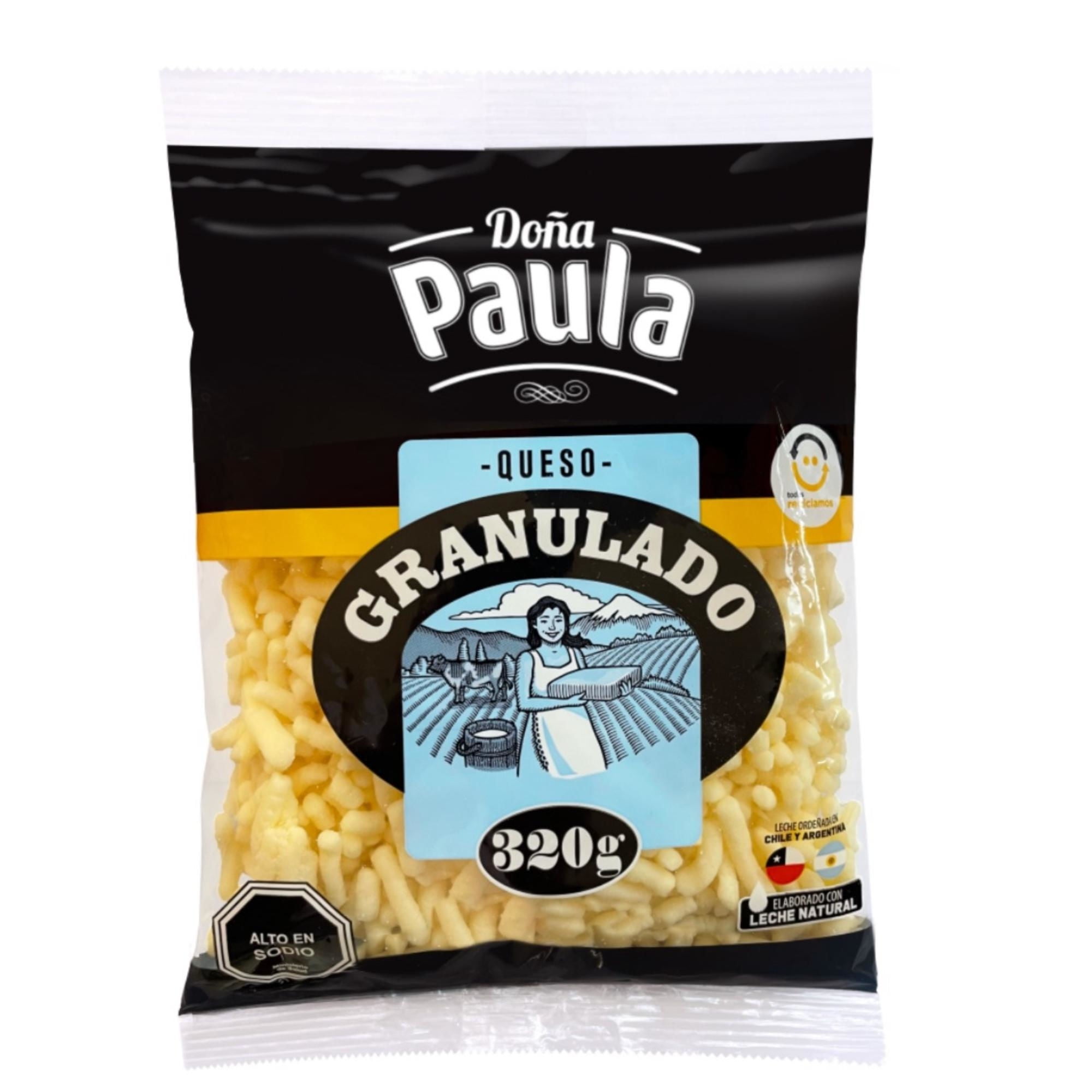 Queso Gauda Granulado 320 g Doña Paula