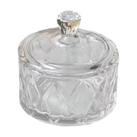 Bothyi - Tarro De Cristal Para Dulces, Recipiente Para Comida, Tarro Para Galletas, Para Sala De Estar, Cumpleaños, Cafetería, Patrón De Diamante