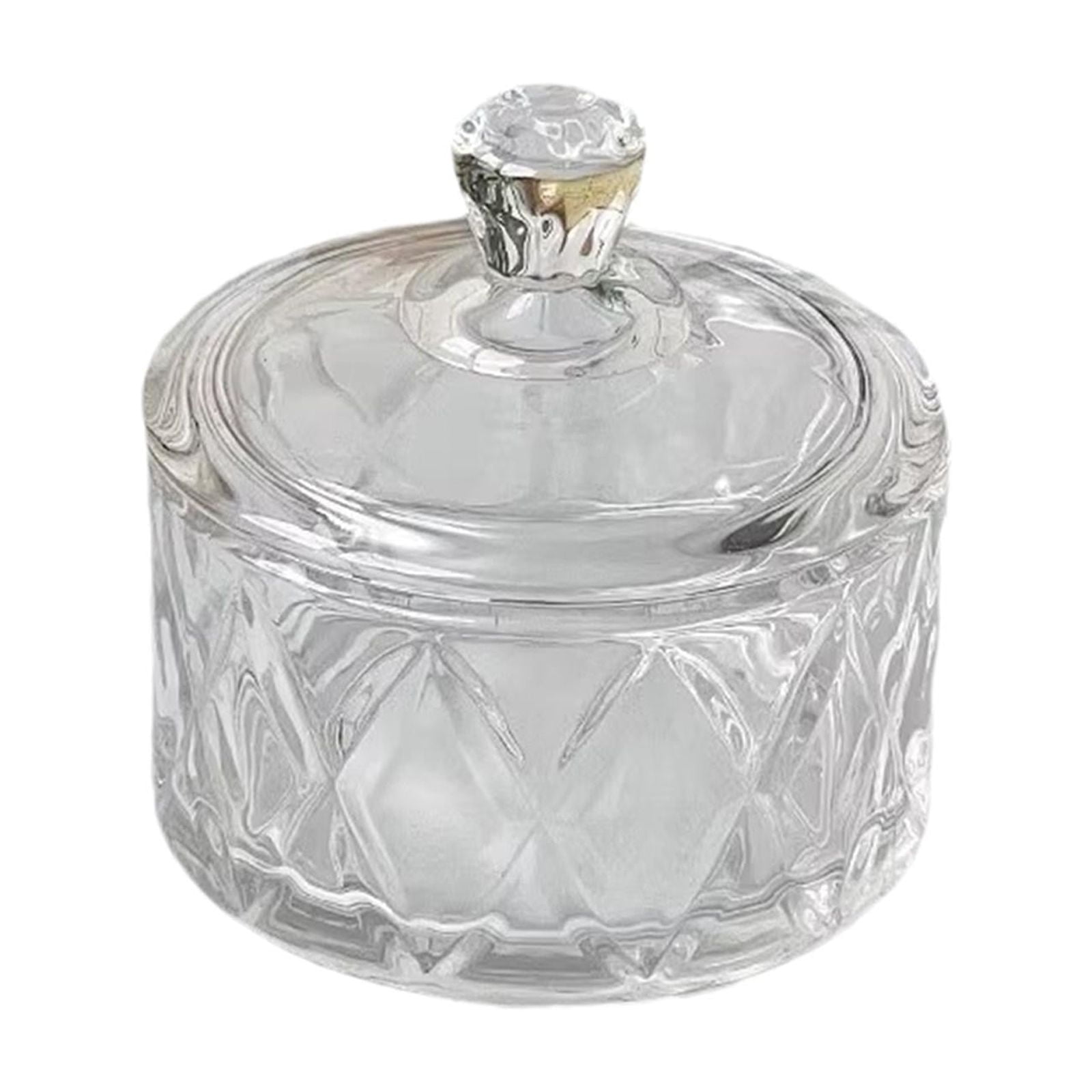 Bothyi - Tarro De Cristal Para Dulces, Recipiente Para Comida, Tarro Para Galletas, Para Sala De Estar, Cumpleaños, Cafetería, Patrón De Diamante