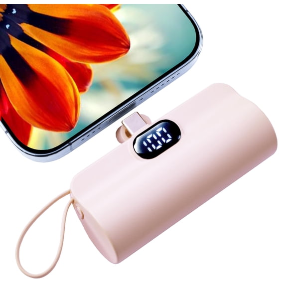 Power Bank CooLuzer Cápsula 5500mAh Doble USB-C Rosa