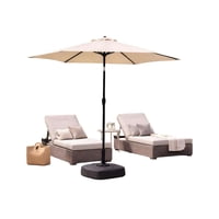 Myl Todo Para El Hogar - Quitasol Con Base Sombrilla Beige