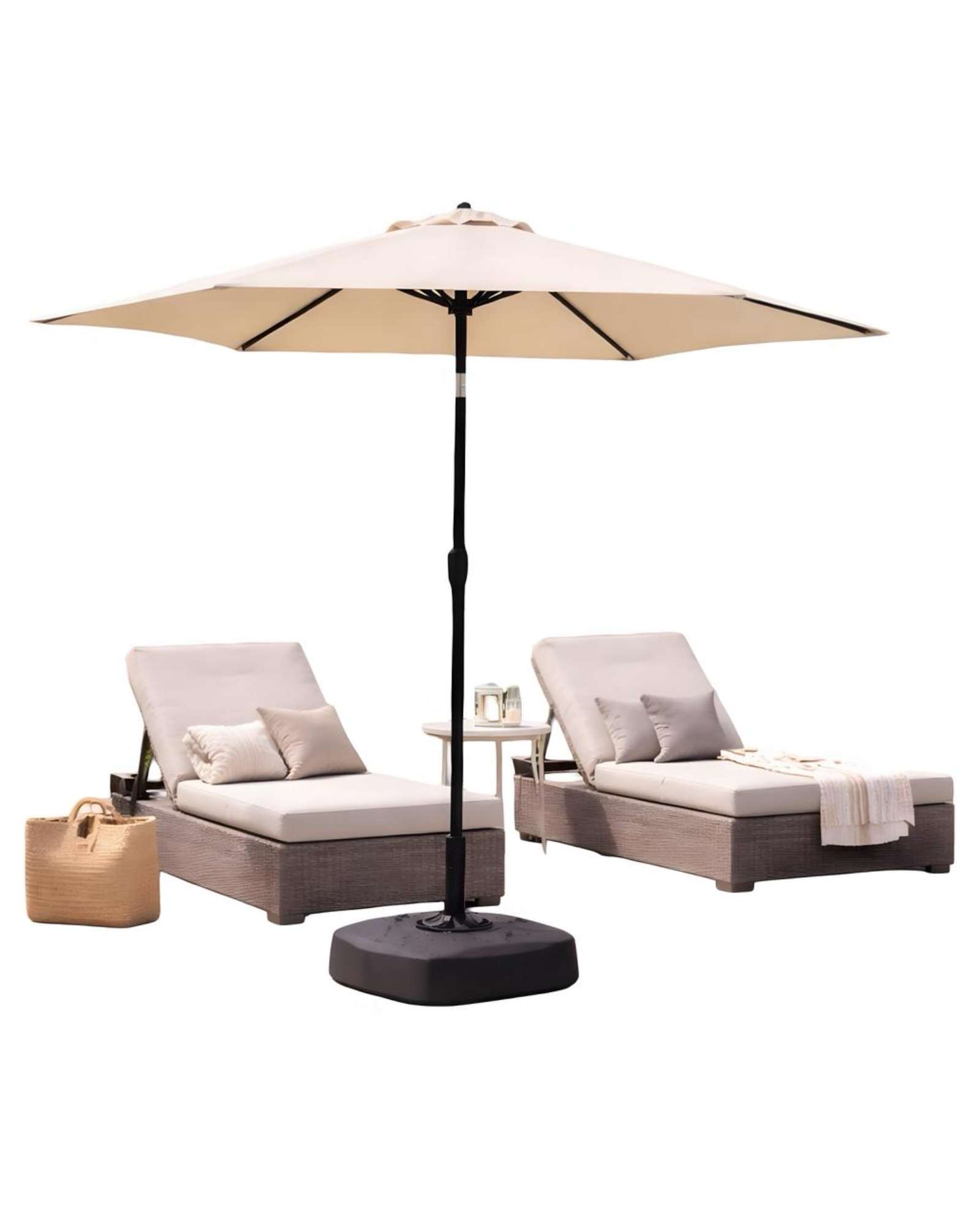 Myl Todo Para El Hogar - Quitasol Con Base Sombrilla Beige