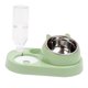 thumbnail image 1 of Comedero Para Perros Cuencos Dobles Acero Inoxidable Cachorro Mascota Gato Cuencos Comida Agua Verde, 1 of 5