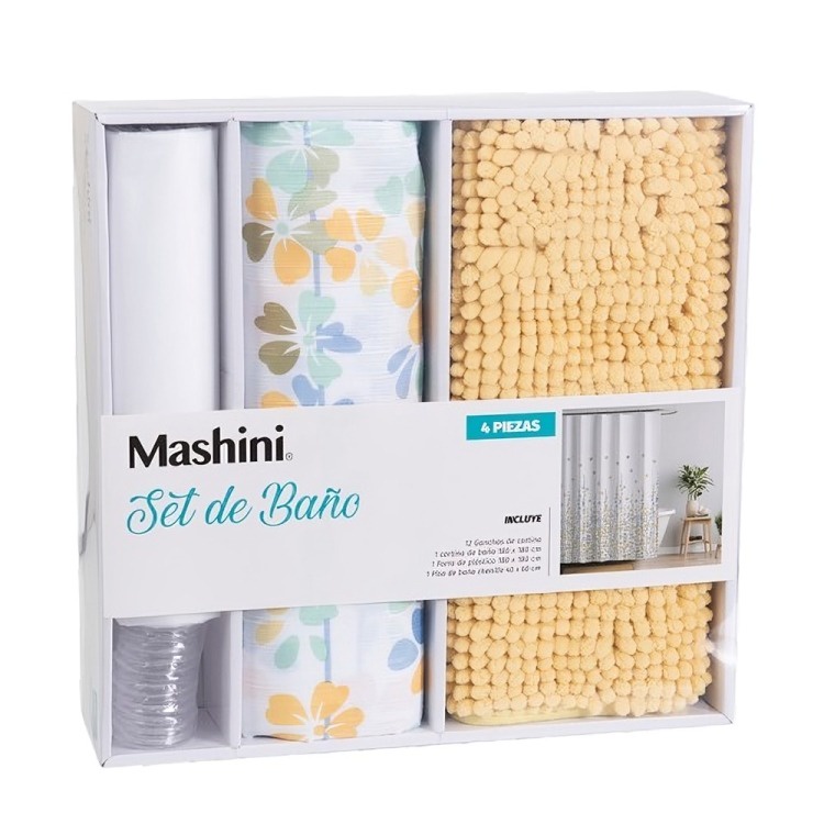 Set De Baño En Caja 4 Piezas / Meru – Mashini