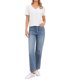 thumbnail image 2 of INSPIRE CHIC Tops de Punto para Mujeres Textura Escote en V Mangas Cortas Blusa Casual XS Blanco, 2 of 6