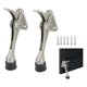 thumbnail image 1 of Pack 2 topes para puerta con tornillo plateado, 1 of 3