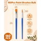 thumbnail image 2 of Small Paint Brushes Bulk, 160 Pcs Flat Tip Round Acrylic Paint Brushes, 2 of 3