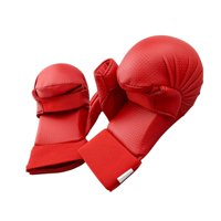 Magideal - Guantes Mma, Guantes De Karate, Muñequeras Cómodas Y Resistentes Al Desgaste, Guantes De Kickboxing, Guantes De Boxeo Para Sparring, Karate, Muay Thai Rojo Xl