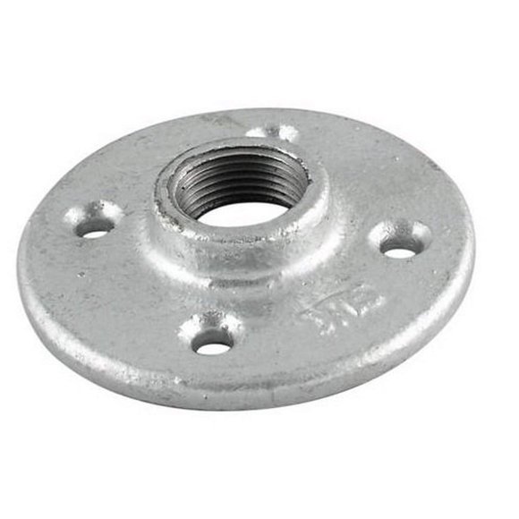 Brida de piso de hierro maleable galvanizado Supply Giant HNGM0038