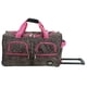 thumbnail image 1 of Bolsa de viaje con ruedas Rockland PINK LEOPARD con ruedas extragrandes, 1 of 9