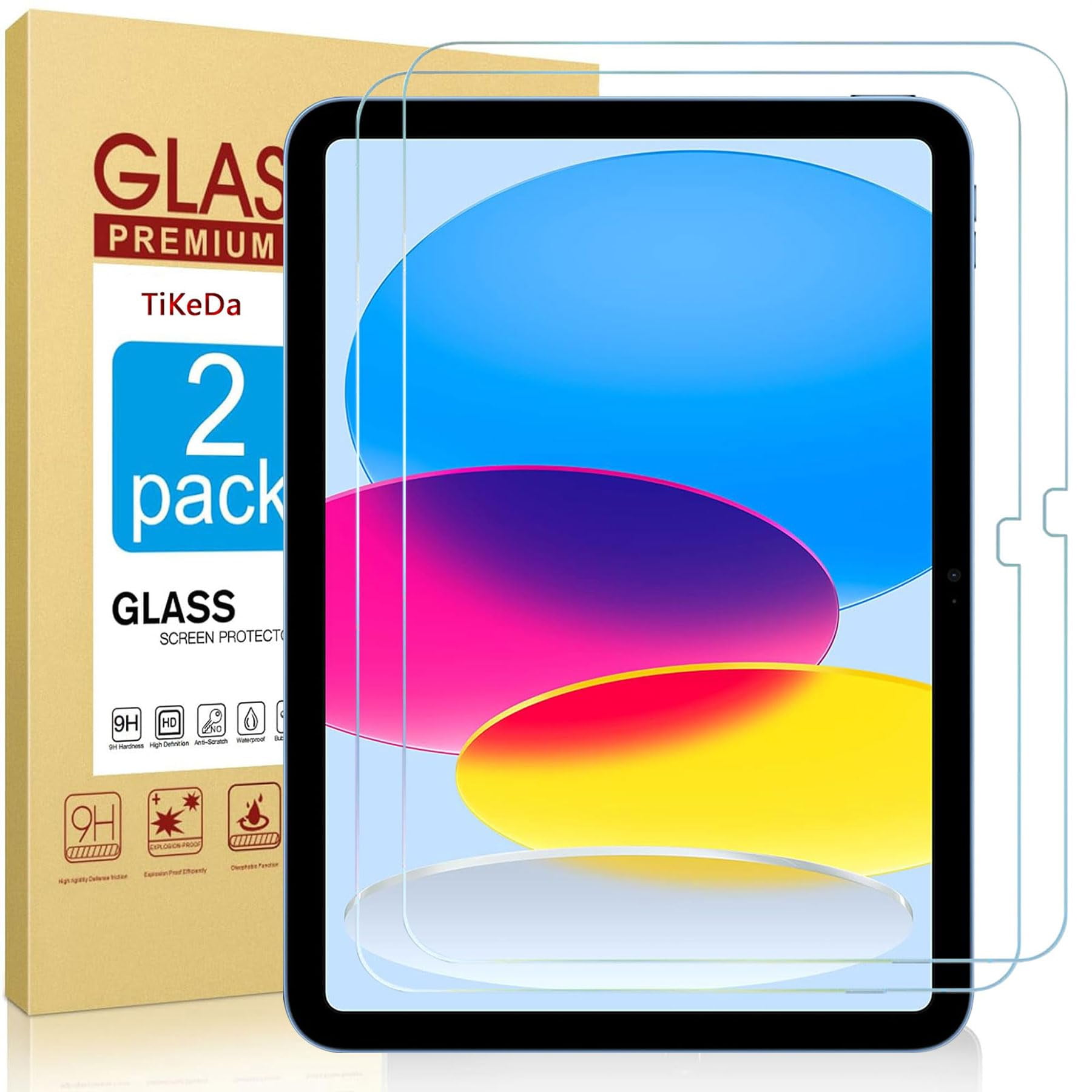 Protector De Pantalla Tikeda Para Ipad A16 De 11.ª Generación, 11", Paquete De 2