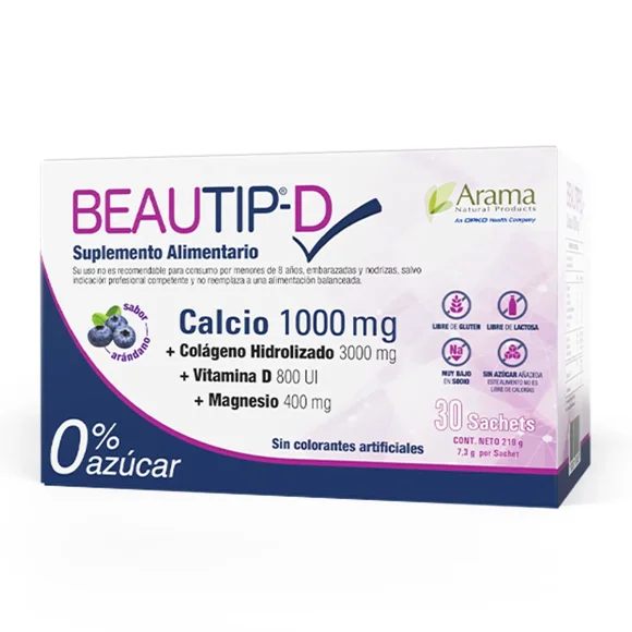 Beautip-D 1000 mg;3000 mg;800 UI;400 mg x 30 Sachets