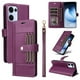 thumbnail image 4 of FOXDOCK Funda tipo Cartera para OPPO Reno 14 5G – Cubierta de Cuero PU con Múltiples Ranuras, Bolsillo para Efectivo y Correa de Muñeca, 4 of 6
