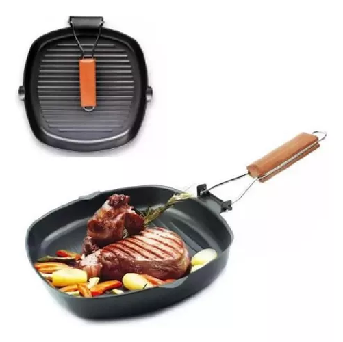 Genérico - Sartén Antiadherente Cuadrado Para Parrilla,