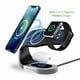 thumbnail image 2 of Soporte Cargador Inalámbrico Para iPhone 15 14 13 12 Pro Max, Samsung Galaxy S23 S22 S21 Ultra, AirPods Pro 2, 3 En 1 Estación De Carga Rápida Con Indicador LED, Negro-Negro, 2 of 6