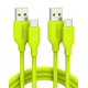 thumbnail image 1 of Cable USB‑C Omnibar 1,8 m (2 unidades) verde USB‑A, 1 of 9