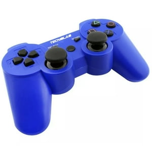 Tecnolab - Joystick Compatible Ps3 Con Bluetooth Y Vibración Azul - Ps