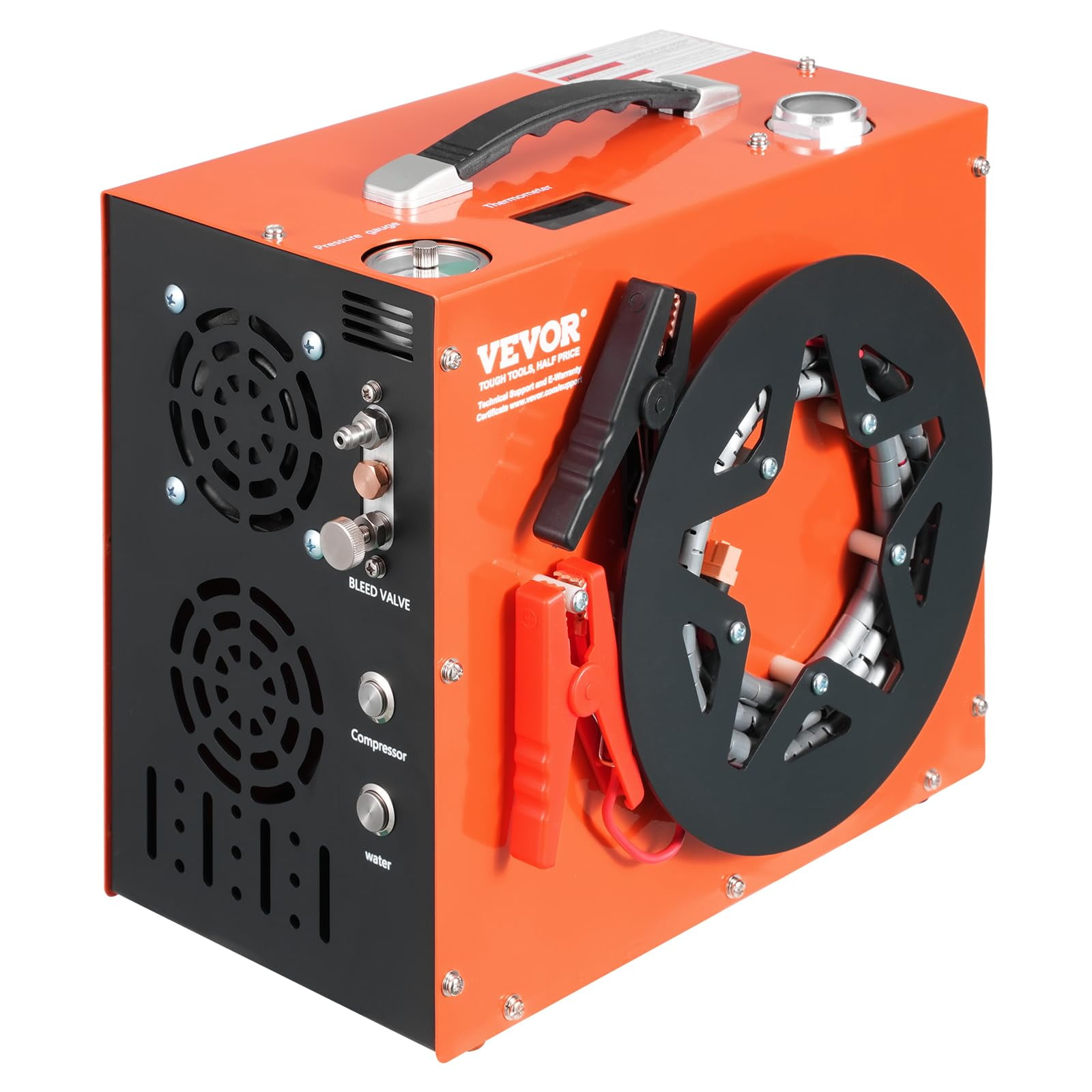 Compresor De Aire Pcp Vevor 30mpa 4500psi Con Sistema De Refrigeración Por Agua