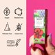 thumbnail image 5 of Bálsamo labial Winky Lux Flower Balm, pH que cambia de color, vegano, rosa, 5 of 6
