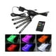 thumbnail image 1 of 4pcs Led Rgb Car Floor Tira Luces Interior Atmósfera Usb, 1 of 4
