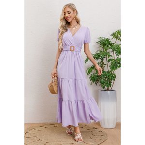 Likeshop - Maxi Vestido Largo Primavera Mujer Casual Eventos Cinturon 3333