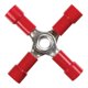 thumbnail image 1 of Terminal Jandorf 60933 - Empalme a tope de vinilo de 4 vías, color rojo, 1 of 1