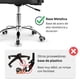 thumbnail image 4 of Silla Ejecutiva Ergonómica Budapest con Soporte Lumbar Color Negro, 4 of 11