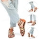 thumbnail image 2 of Sandalias Planas Para Mujer, Sandalias De Verano, Sandalias De Gladiador, Sandalias De Vestir, Pantuflas De Tobillo, Tiras Tejidas, Chanclas, Zapatos De Playa Bohemios, 2 of 7