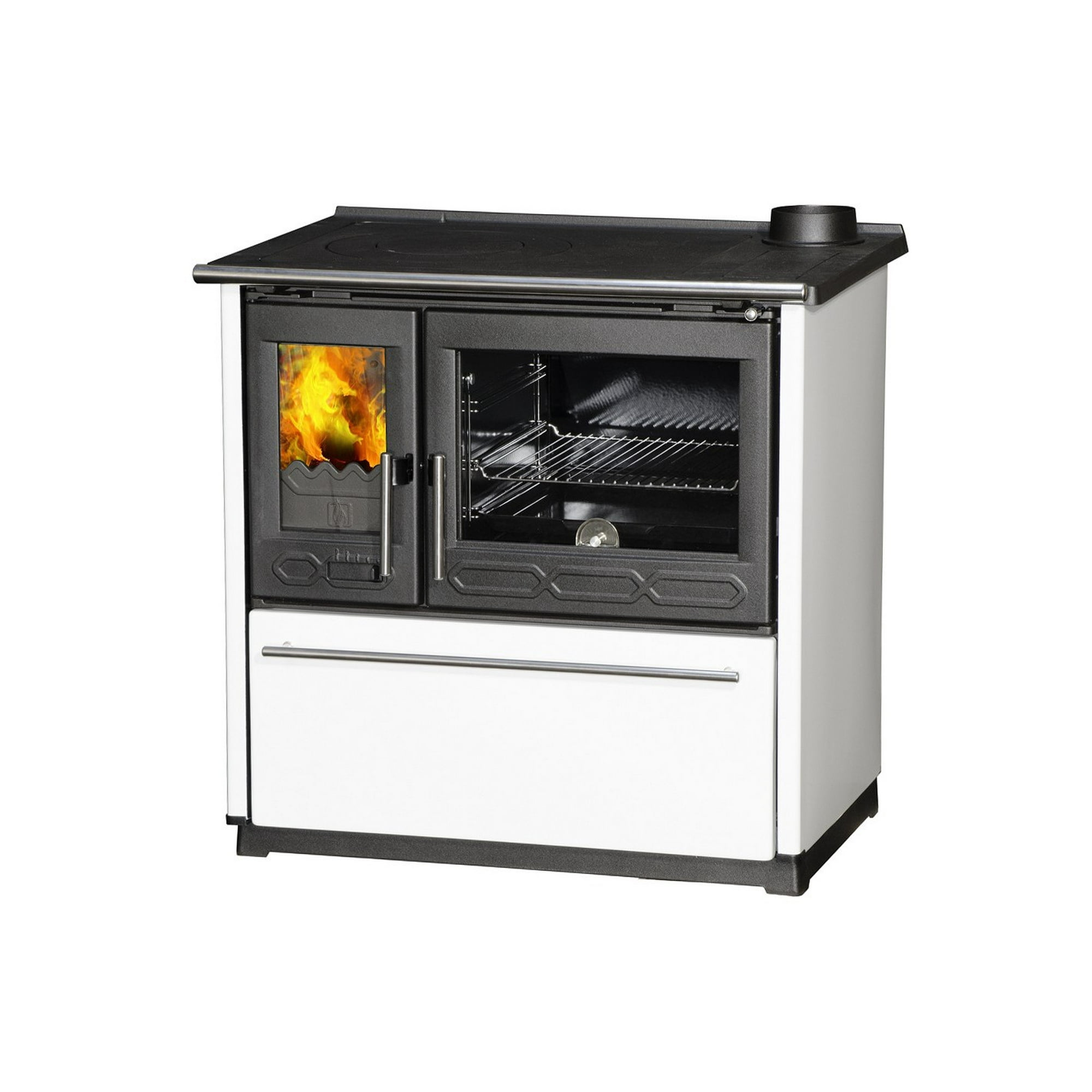 Cocina A Leña Amesti Altima Blanca