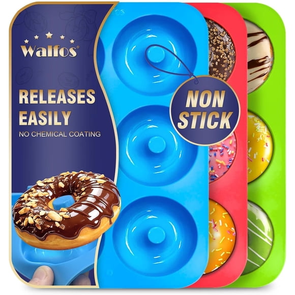 Moldes de Silicona Walfos para Donuts Set de 3