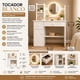 thumbnail image 4 of Tocador De Maquillaje Con Espejo Circular Led 100x40x128, 4 of 4