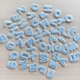 thumbnail image 5 of Parche de letras Zlettery 1,8 cm azul claro 52 piezas, 5 of 5