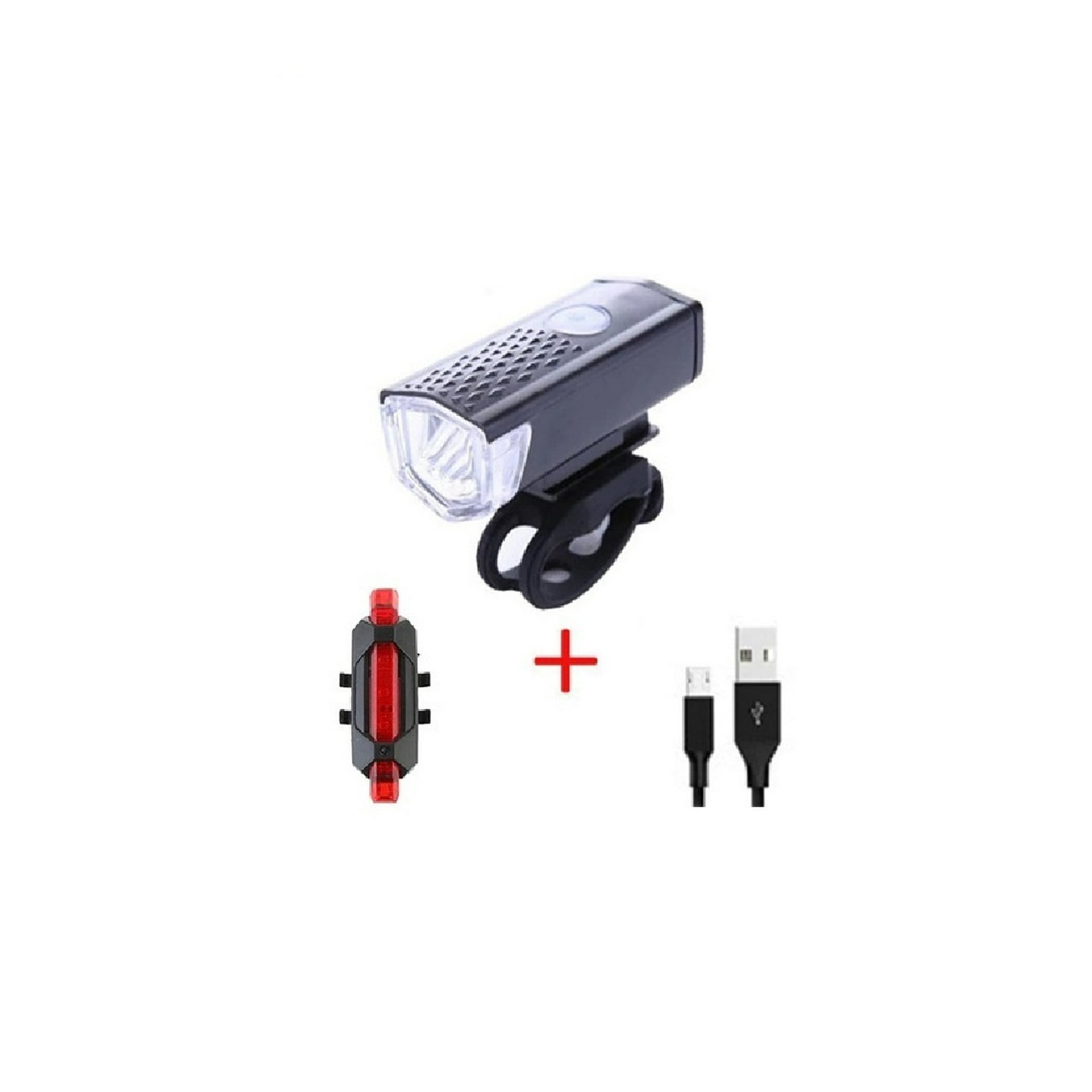Impormaipu - Luz Linterna Led Bicicleta Luz Delantera Y Trasera Roja Recargables Usb Para Bici