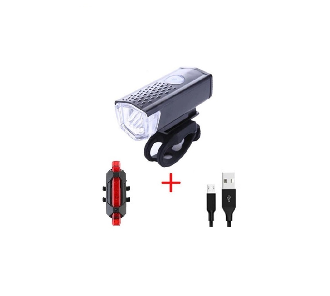 Impormaipu - Luz Linterna Led Bicicleta Luz Delantera Y Trasera Roja Recargables Usb Para Bici