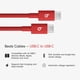 thumbnail image 2 of Cable Beats USB-C a USB-C Trenzado Carga Rápida 1,5 m Rojo Intenso, 2 of 7