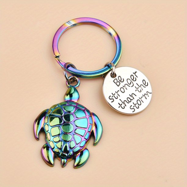 Five Color Turtle Awesome Keychain For Men, Creative Gift For Men