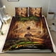 thumbnail image 1 of Los Cazadores del Arca Perdida Conjunto de sábanas temático, trío de piezas, cómodo y amigable con la piel, diseño único, regalo de decoración para el hogar para familiares, amigos y fans,173cm *218cm, 1 of 6