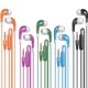 thumbnail image 1 of Auriculares SP SOUNDPRETTY Bulk con micrófono, paquete de 10 unidades, para niños y escuelas, 1 of 7