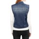 thumbnail image 3 of INSPIRE CHIC Chaleco de Mezclilla sin Mangas para Mujer con Botones Lavado Azul Oscuro L, 3 of 5