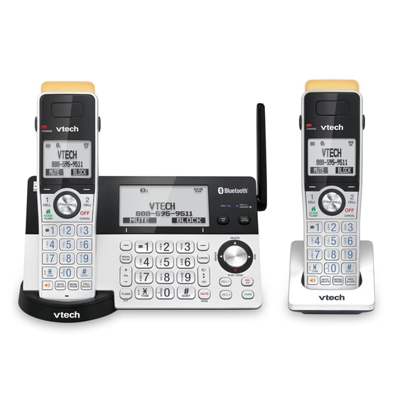 Teléfono inalámbrico VTech IS8151-2 de súper largo alcance con contestador automático