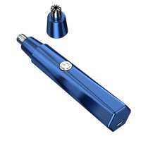 Magideal - Recortador Eléctrico De De Nariz, Depilación Facial De Cejas, Potente Motor, Recortador De Facial De Cejas De Tamaño De Viaje Para Hombres , Azul