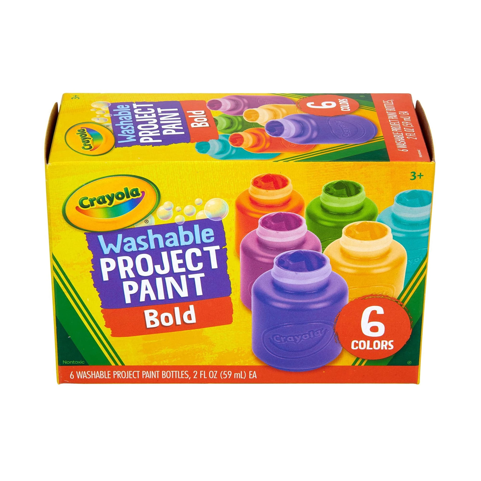 Set De Pintura Lavable Crayola Para Niños 6 Colores 177 Ml