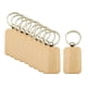 thumbnail image 3 of 10 Piezas En Blanco Llavero De Madera DIY Llavero Estilo D 30x45mm, 3 of 5