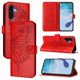 thumbnail image 4 of Funda cartera mariposa para Samsung Galaxy A36 5G con soporte y ranuras para tarjetas Rojo, 4 of 5