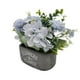 thumbnail image 4 of Planta Artificial Macetero De Cemento Flowers And Plants celeste, 4 of 8